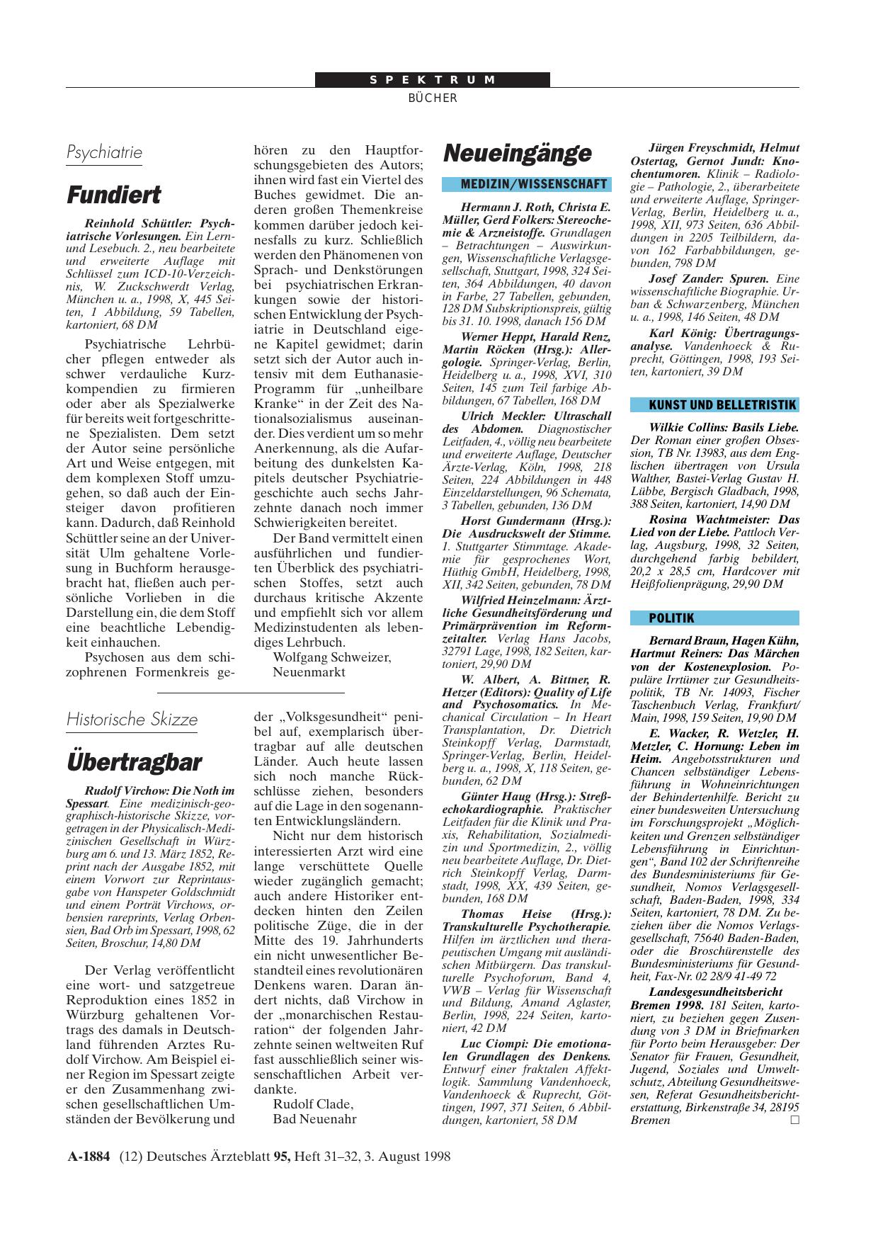 Vorschauseite 1: Die Noth im Spessart