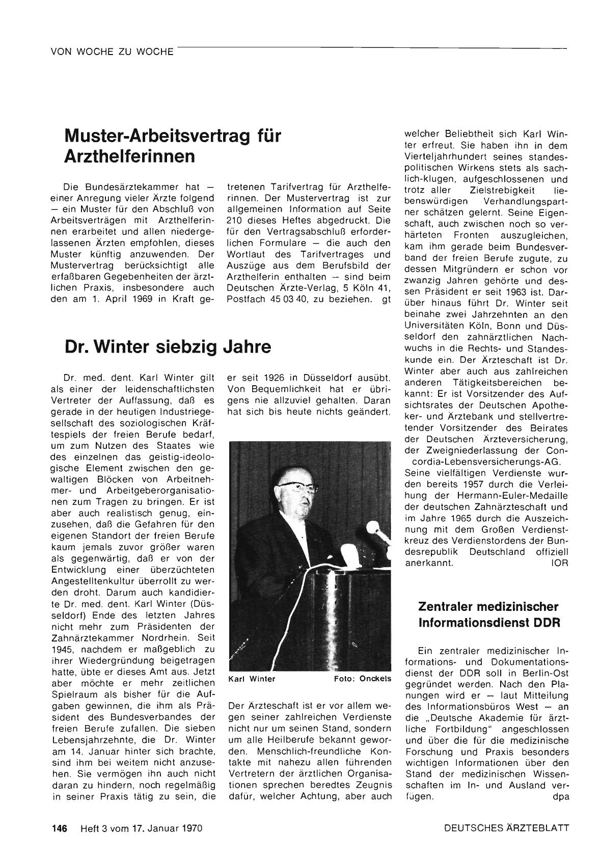 Vorschauseite 1: Zentraler medizinischer Informationsdienst DDR