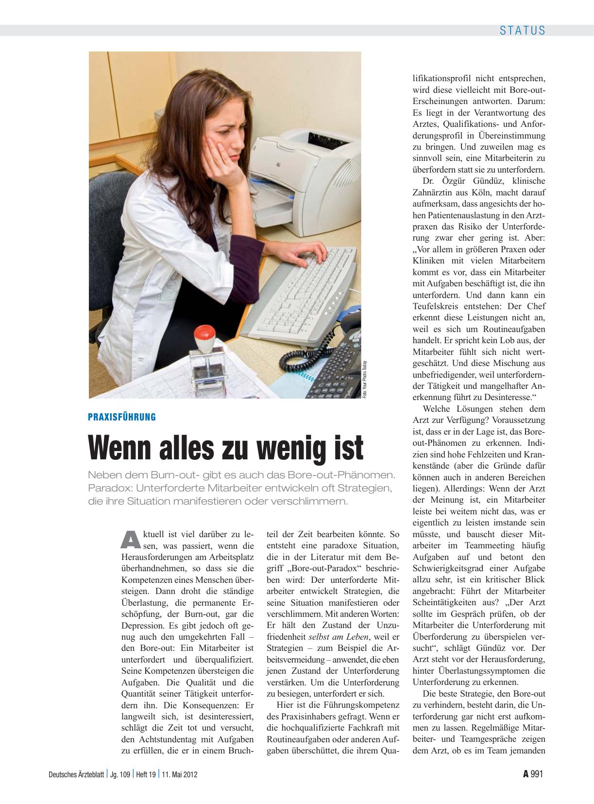 Vorschauseite 1: Praxisführung: Wenn alles zu wenig ist
