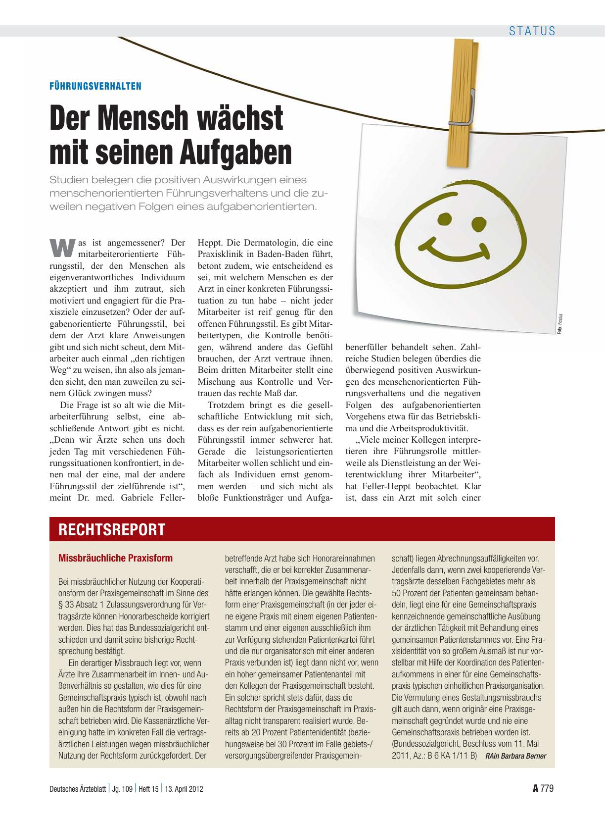 Vorschauseite 1: Missbräuchliche Praxisform