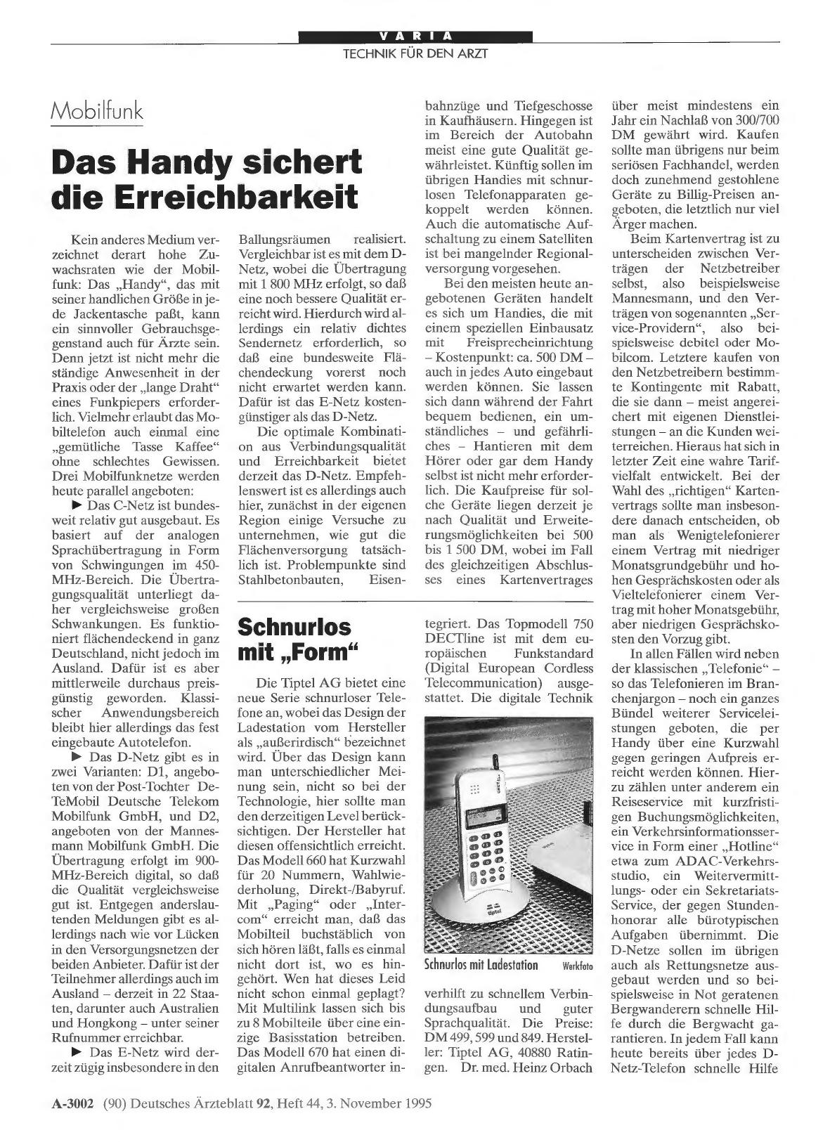 Vorschauseite 1: Schnurlos mit „Form“
