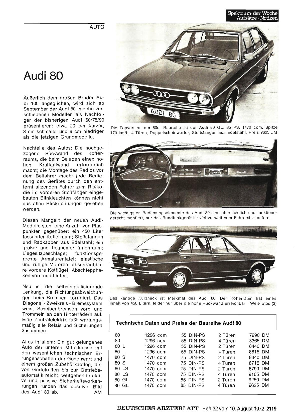 Vorschauseite 1: Audi 80