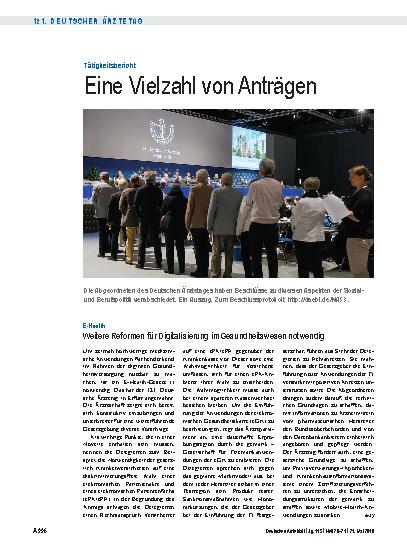 Vorschauseite 1: Tätigkeitsbericht: Eine Vielzahl von Anträgen