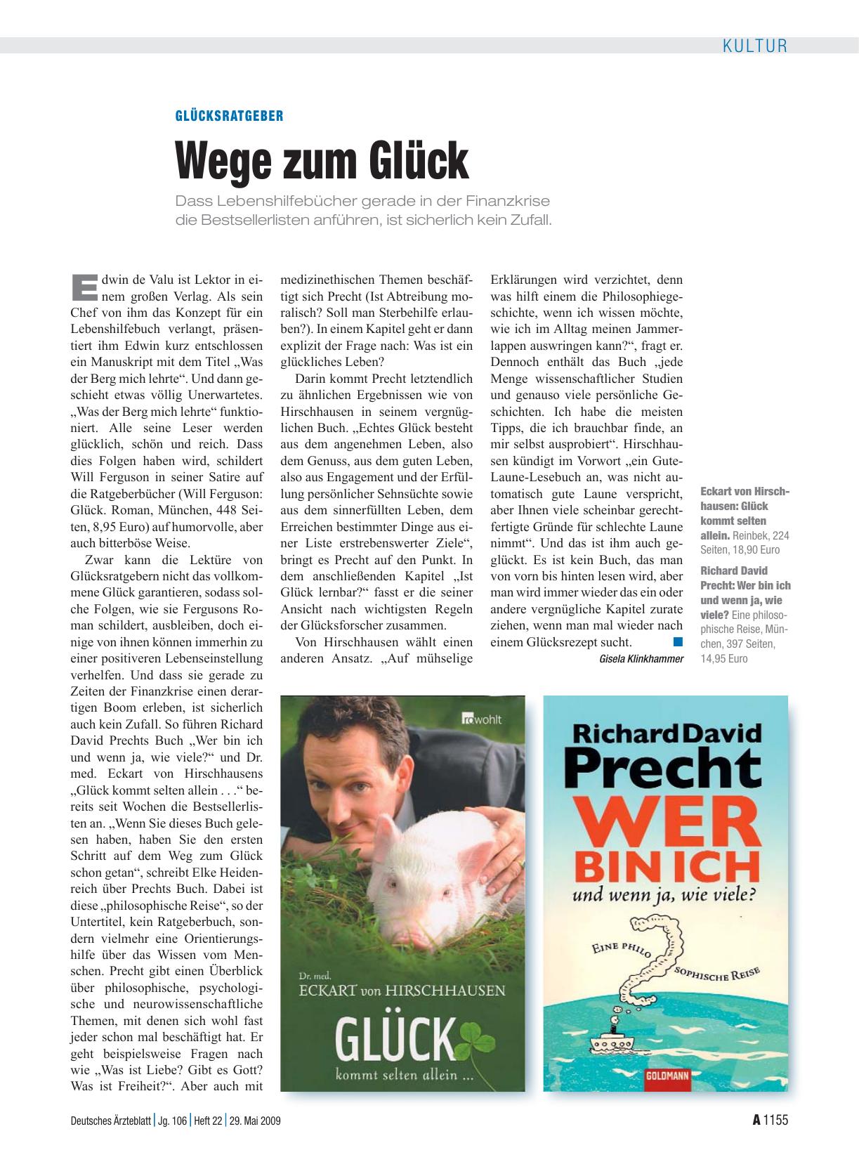 Vorschauseite 1: Glücksratgeber: Wege zum Glück