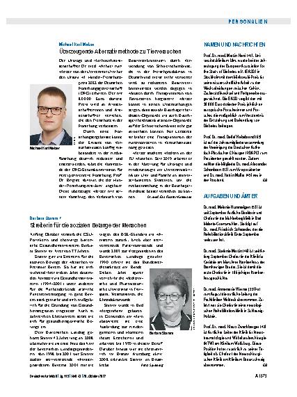 Vorschauseite 1: Namen und Nachrichten