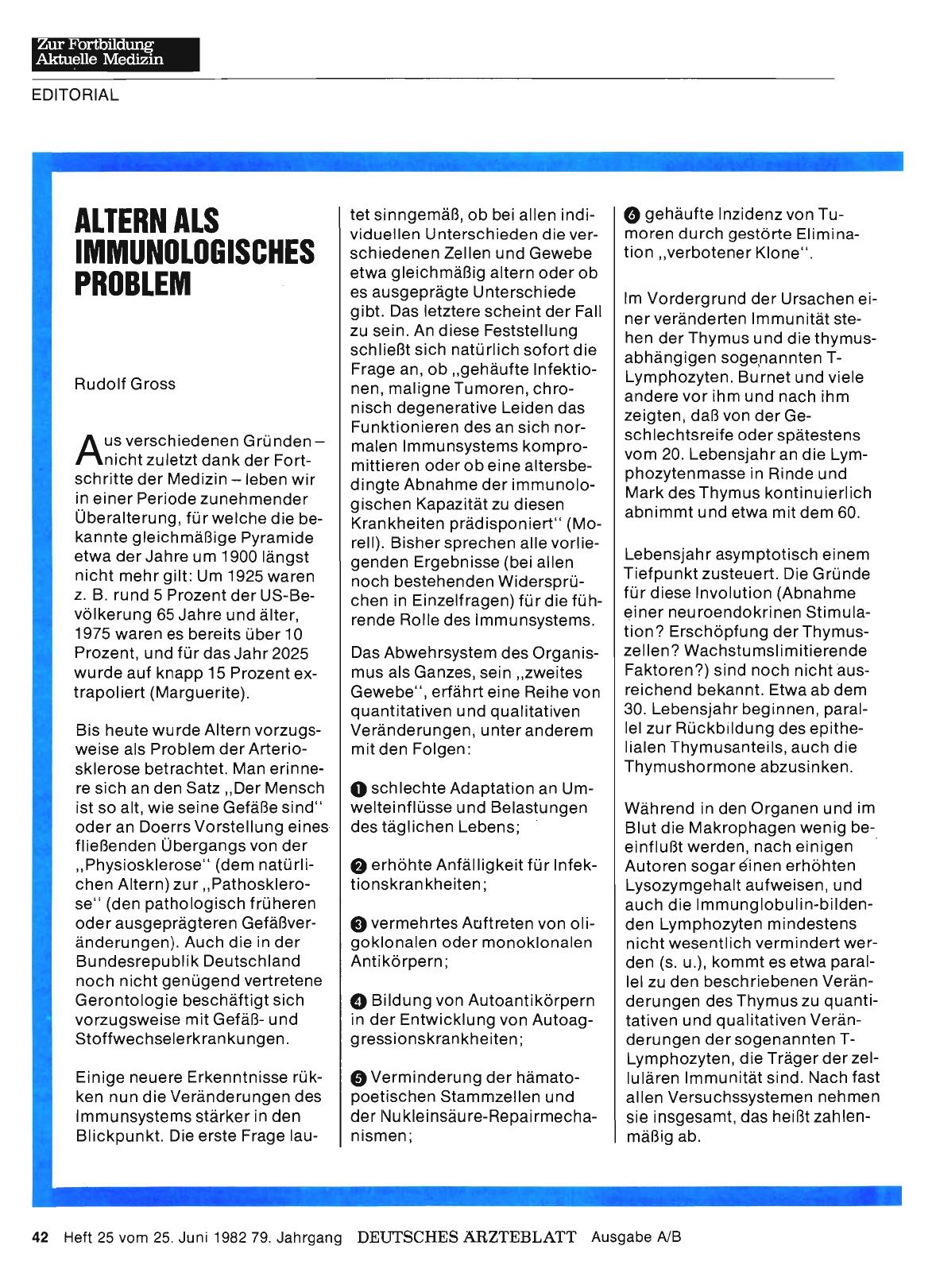 Vorschauseite 1: Altern als immunologisches Problem