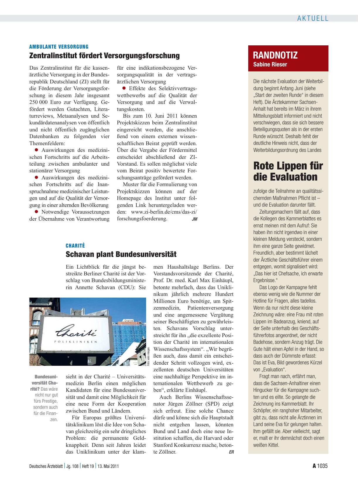Vorschauseite 1: Randnotiz: Rote Lippen für die Evaluation