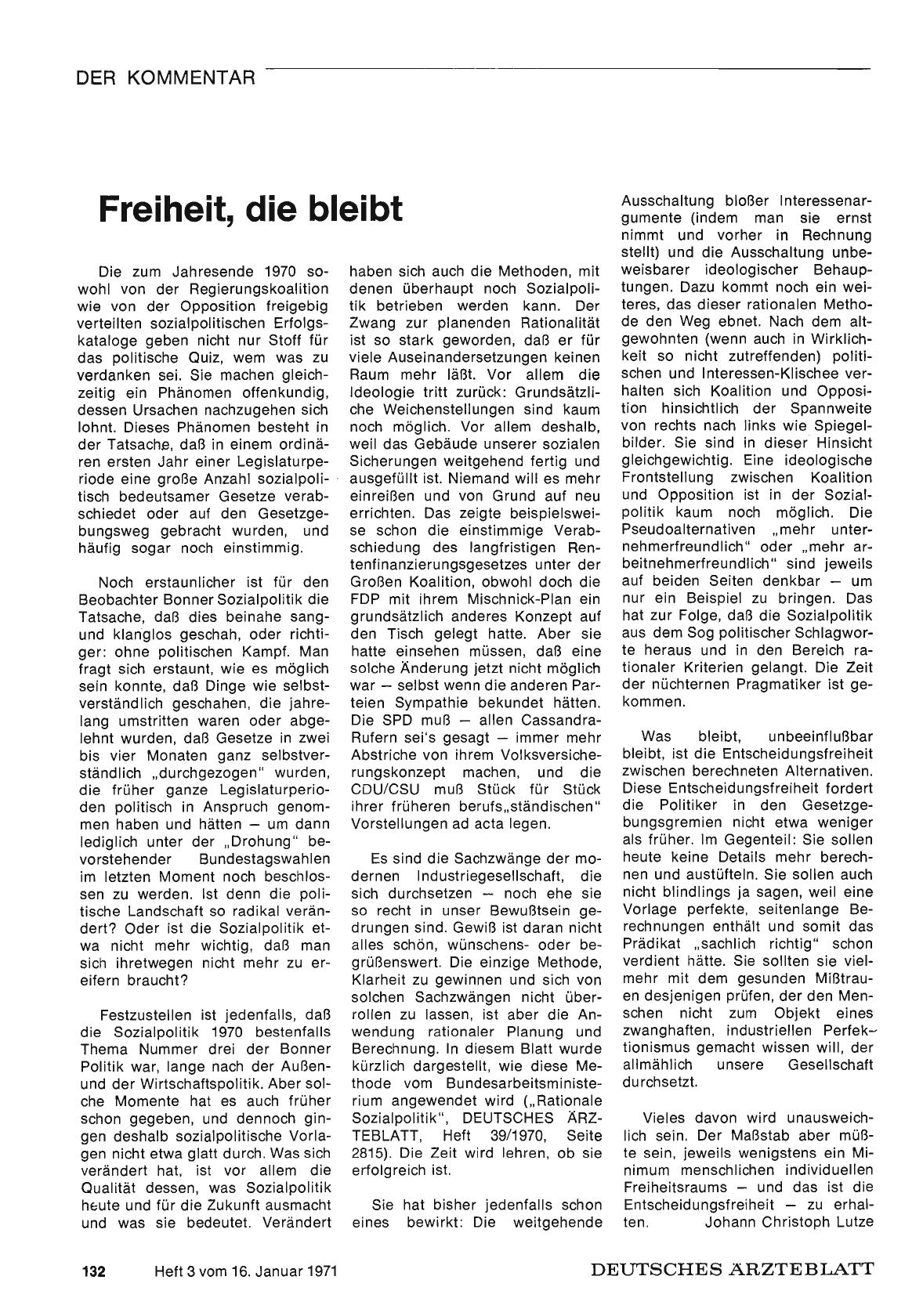 Vorschauseite 1: Freiheit, die bleibt