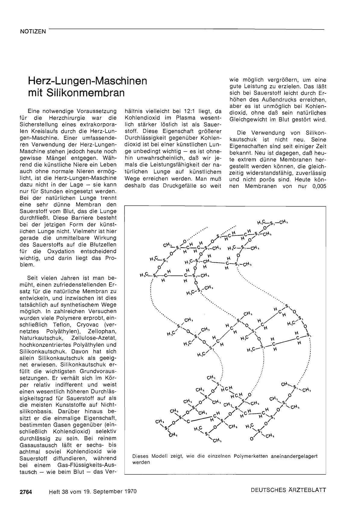 Vorschauseite 1: Herz-Lungen-Maschinen mit Silikonmembran
