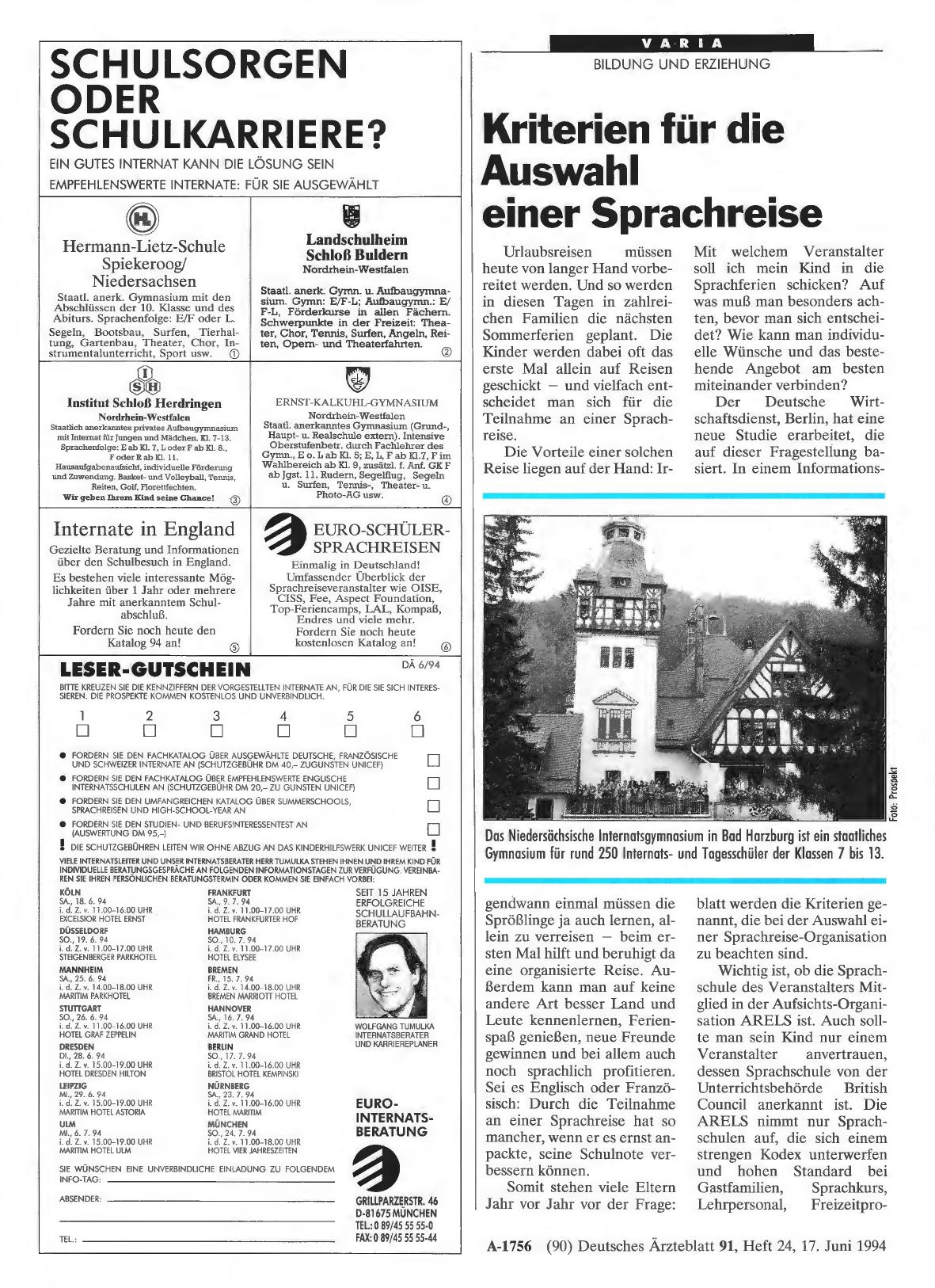 Vorschauseite 1: Kriterien für die Auswahl einer Sprachreise