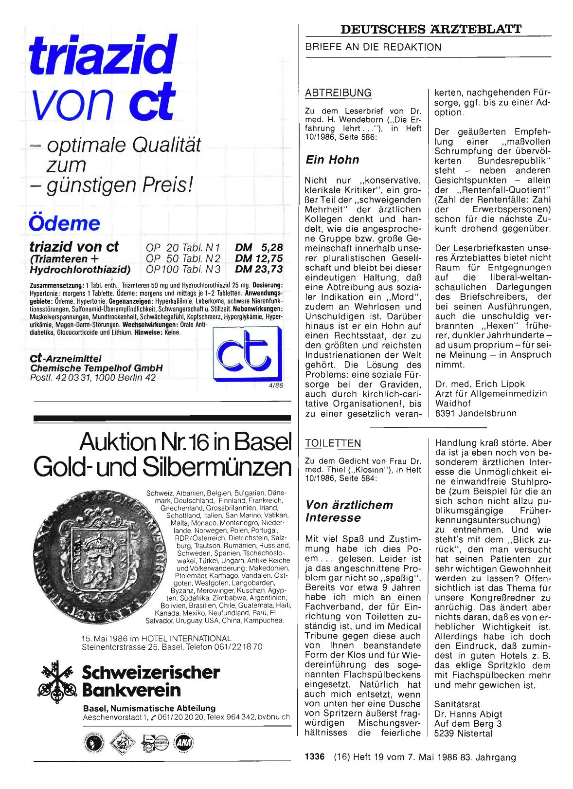 Vorschauseite 1: TOILETTEN: Von ärztlichem Interesse