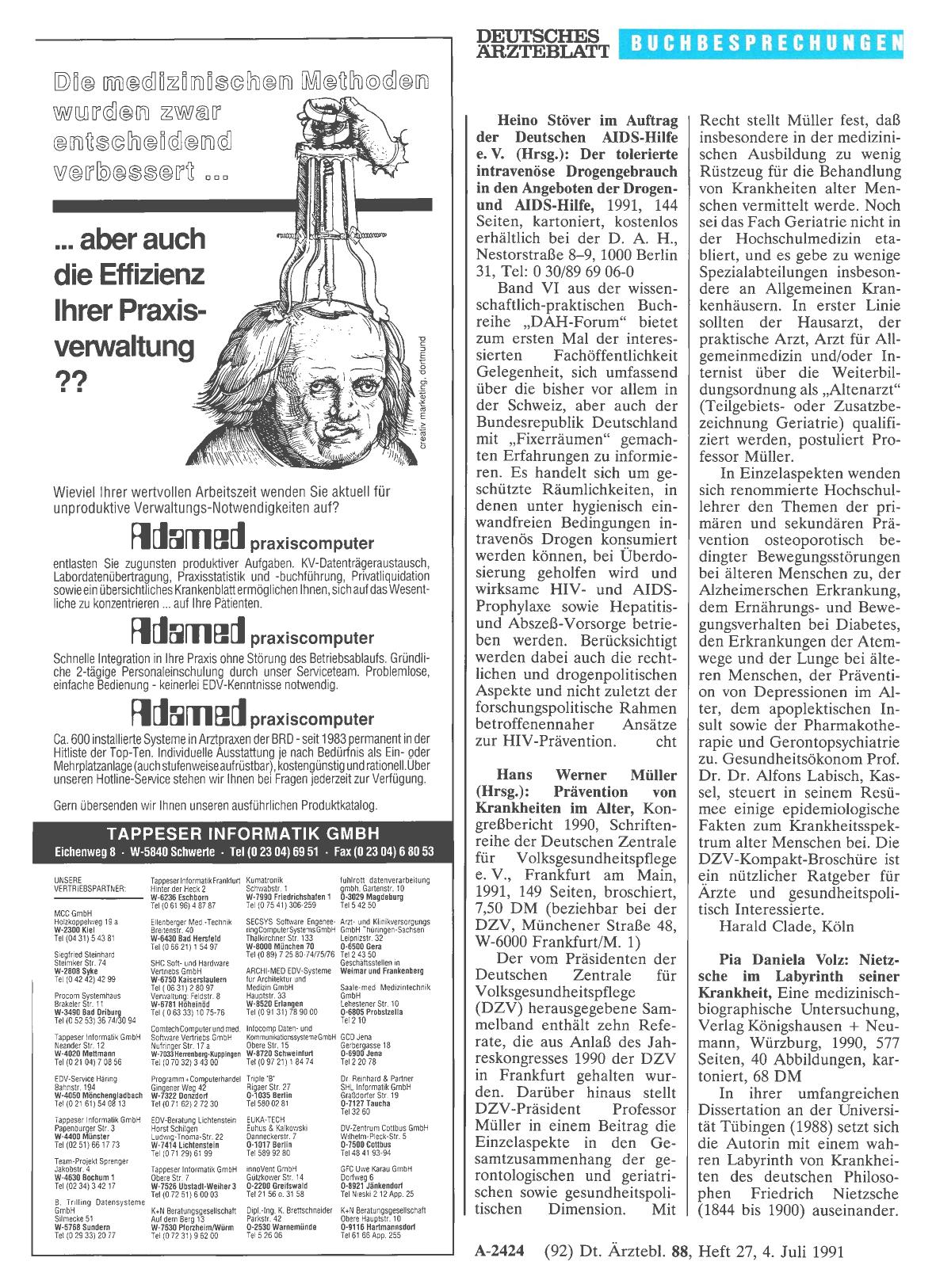 Vorschauseite 1: Hans Werner Müller (Hrsg. ): Prävention von Krankheiten im Alter