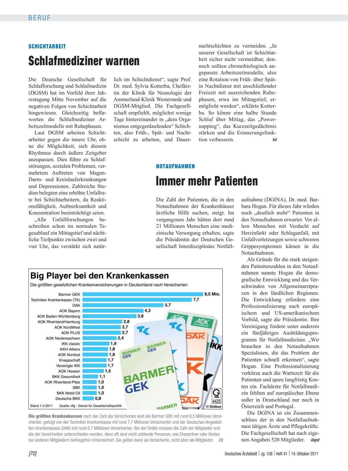 Vorschauseite 1: Notaufnahmen: Immer mehr Patienten