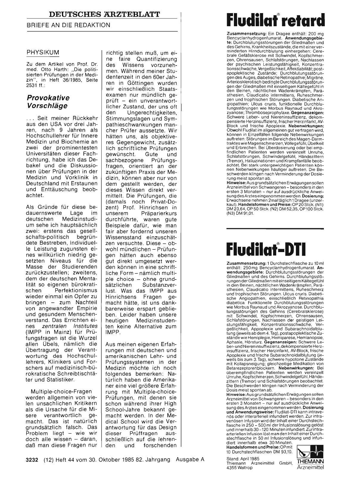 Vorschauseite 1: PHYSIKUM: Provokative Vorschläge