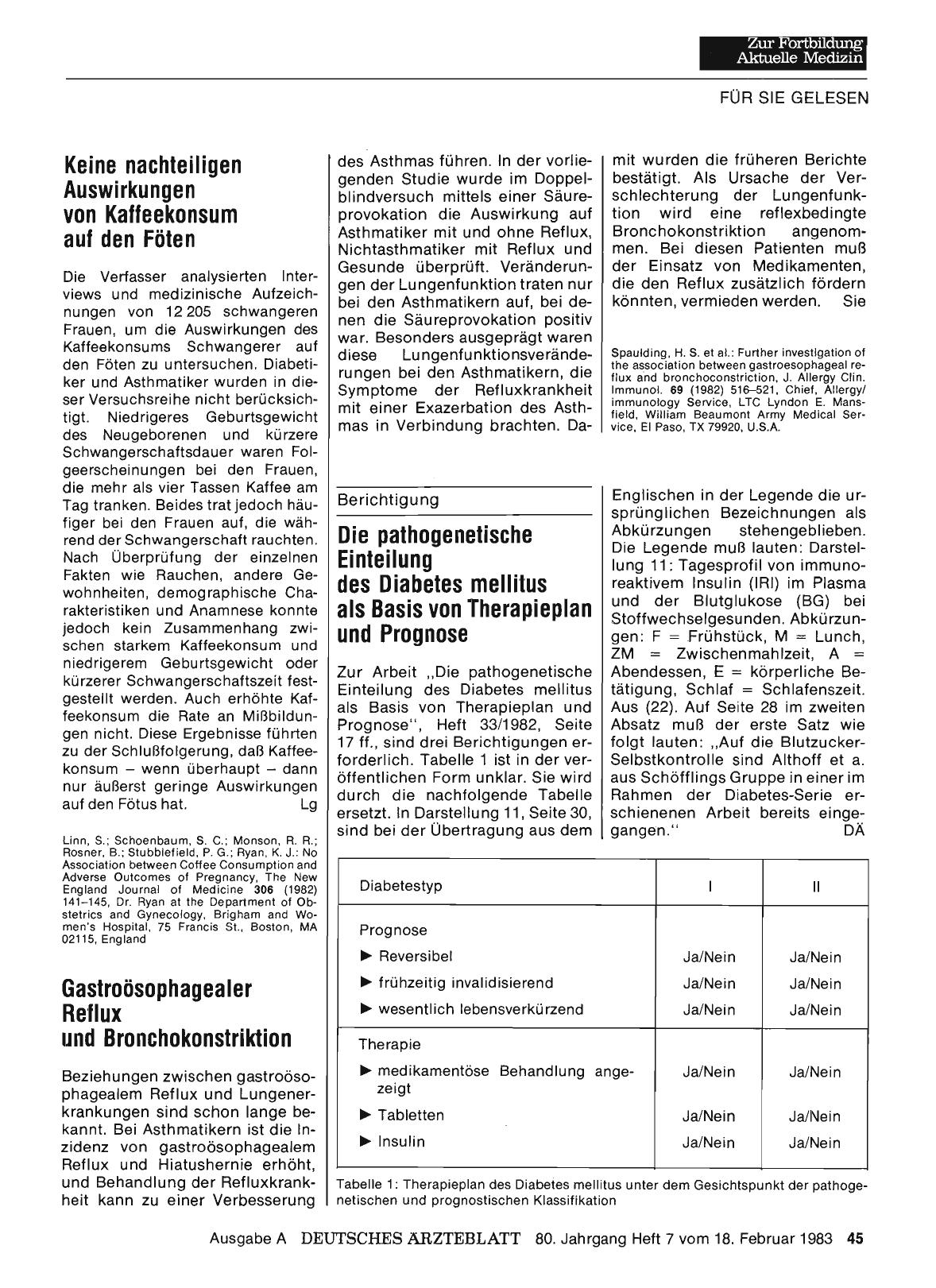 Vorschauseite 1: Die pathogenetische Einteilung des Diabetes mellitus als Basis von Therapieplan und Prognose