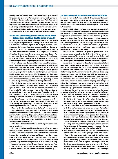 Vorschauseite 6: Stellungnahme „Zukunft der deutschen Universitätsmedizin - kritische Faktoren für eine nachhaltige Entwicklung“