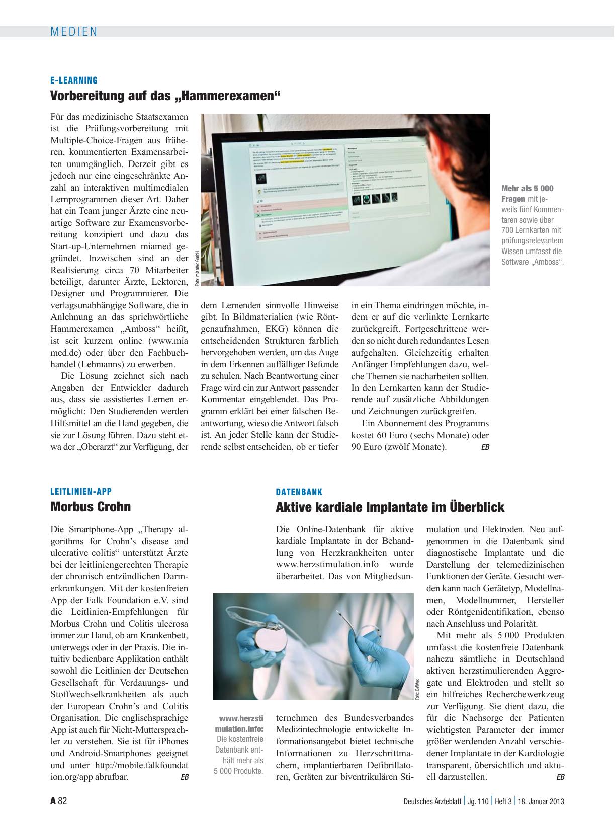 Vorschauseite 1: Leitlinien-App: Morbus Crohn