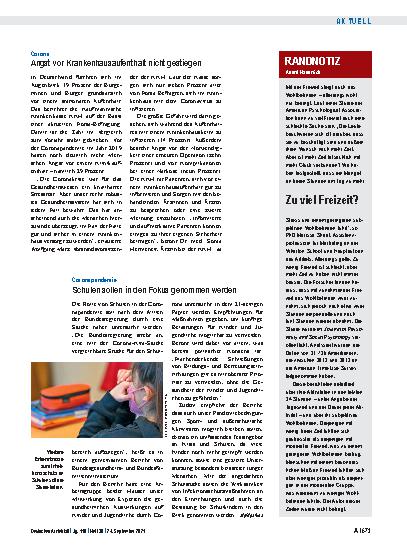 Vorschauseite 1: Coronapandemie: Schulen sollen in den Fokus genommen werden