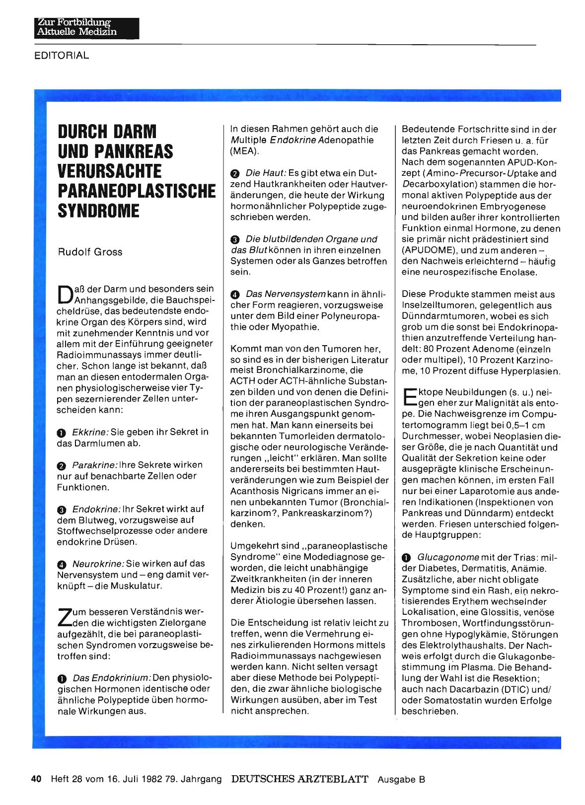 Vorschauseite 1: Durch Darm und Pankreas verursachte paraneoplastische Syndrome
