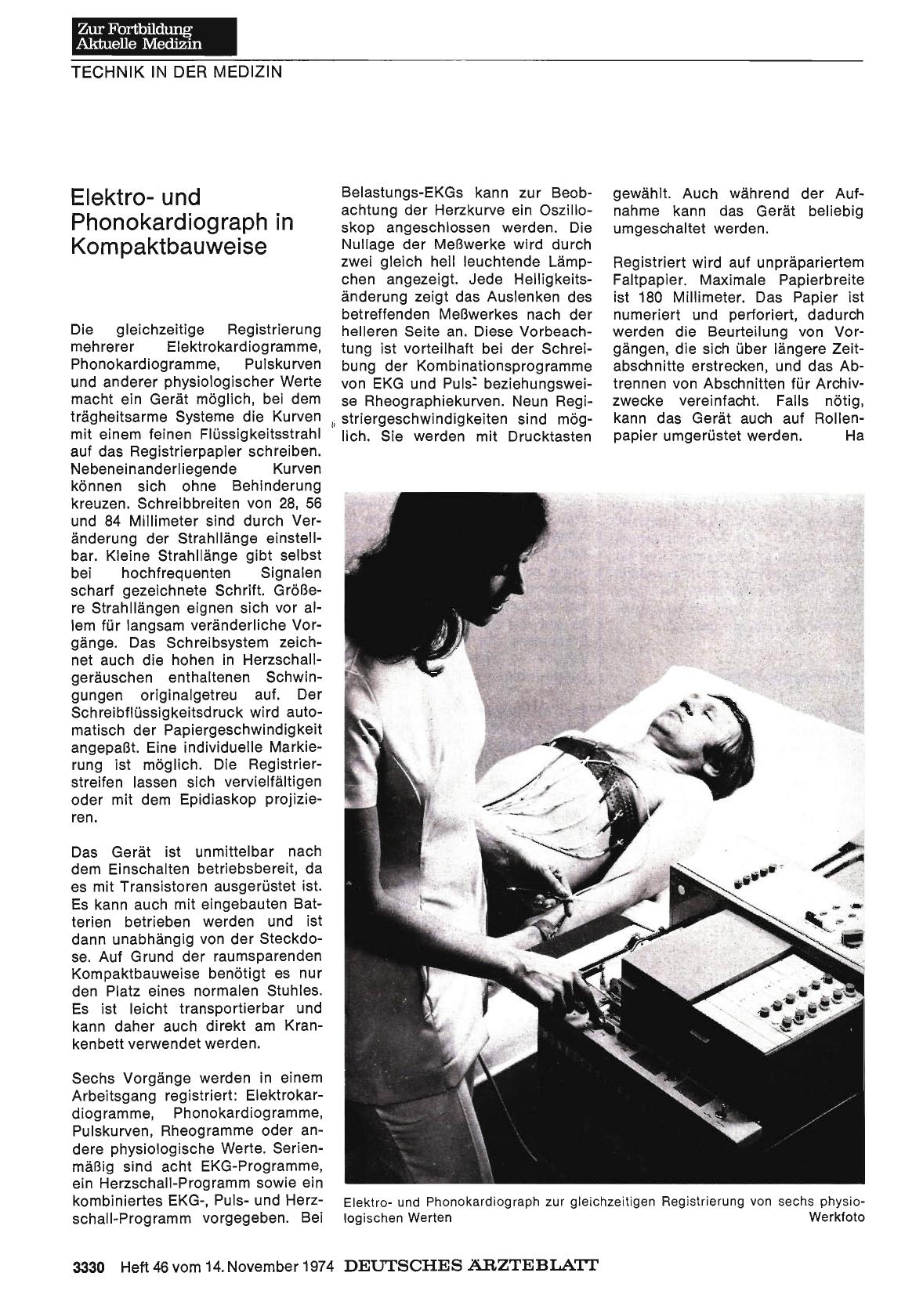 Vorschauseite 1: Elektround Phonokardiograph in Kompaktbauweise