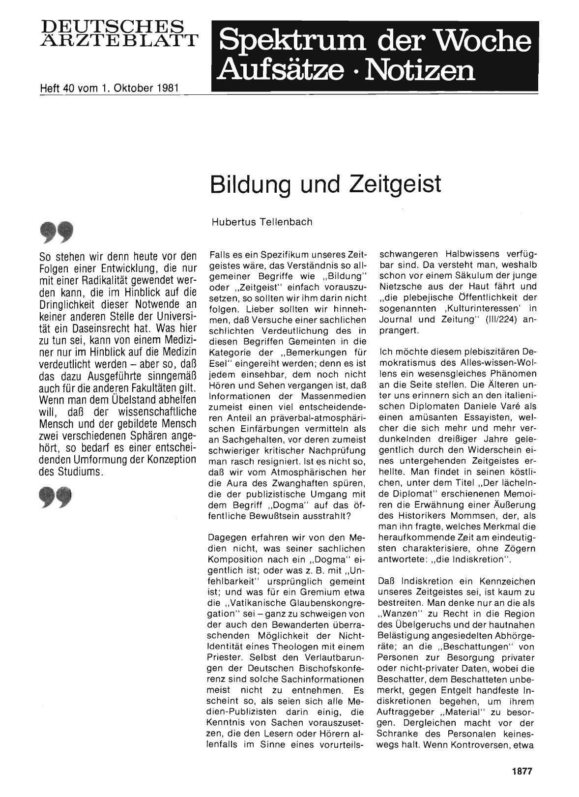 Vorschauseite 1: Bildung und Zeitgeist