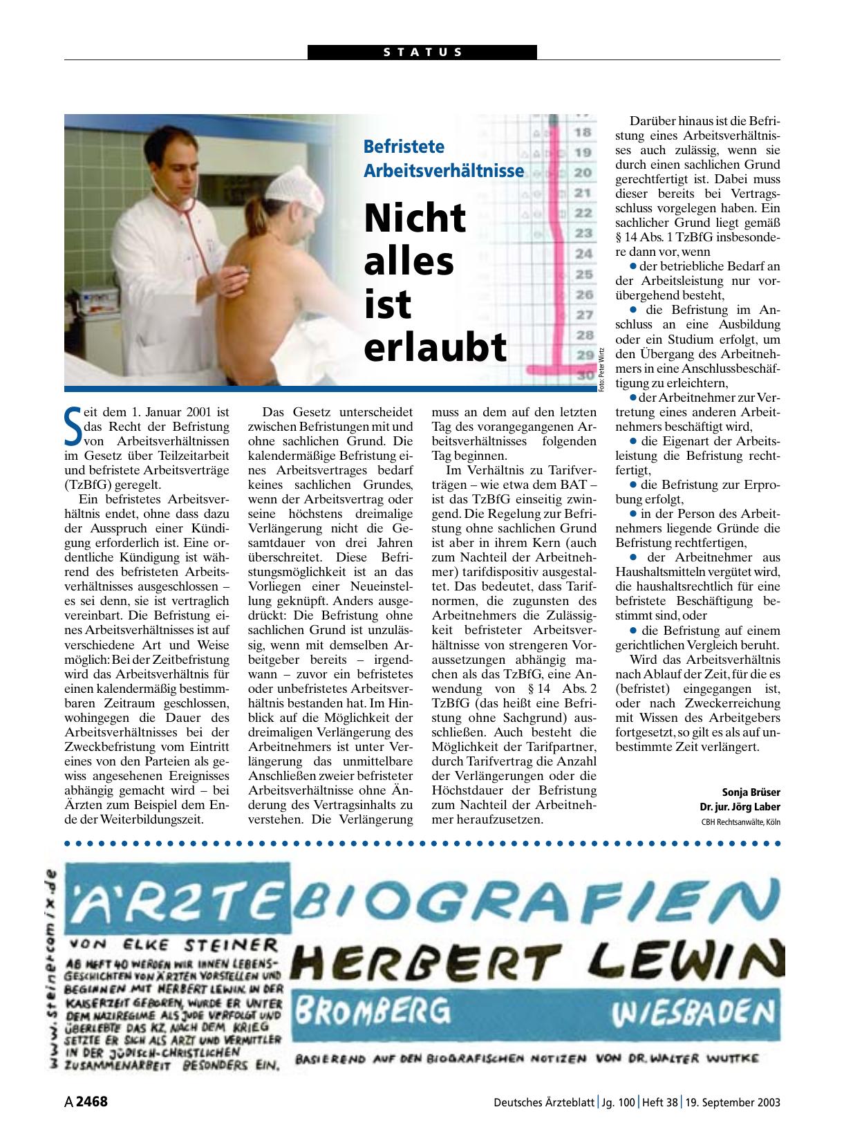 Vorschauseite 1: Befristete Arbeitsverhältnisse: Nicht alles ist erlaubt