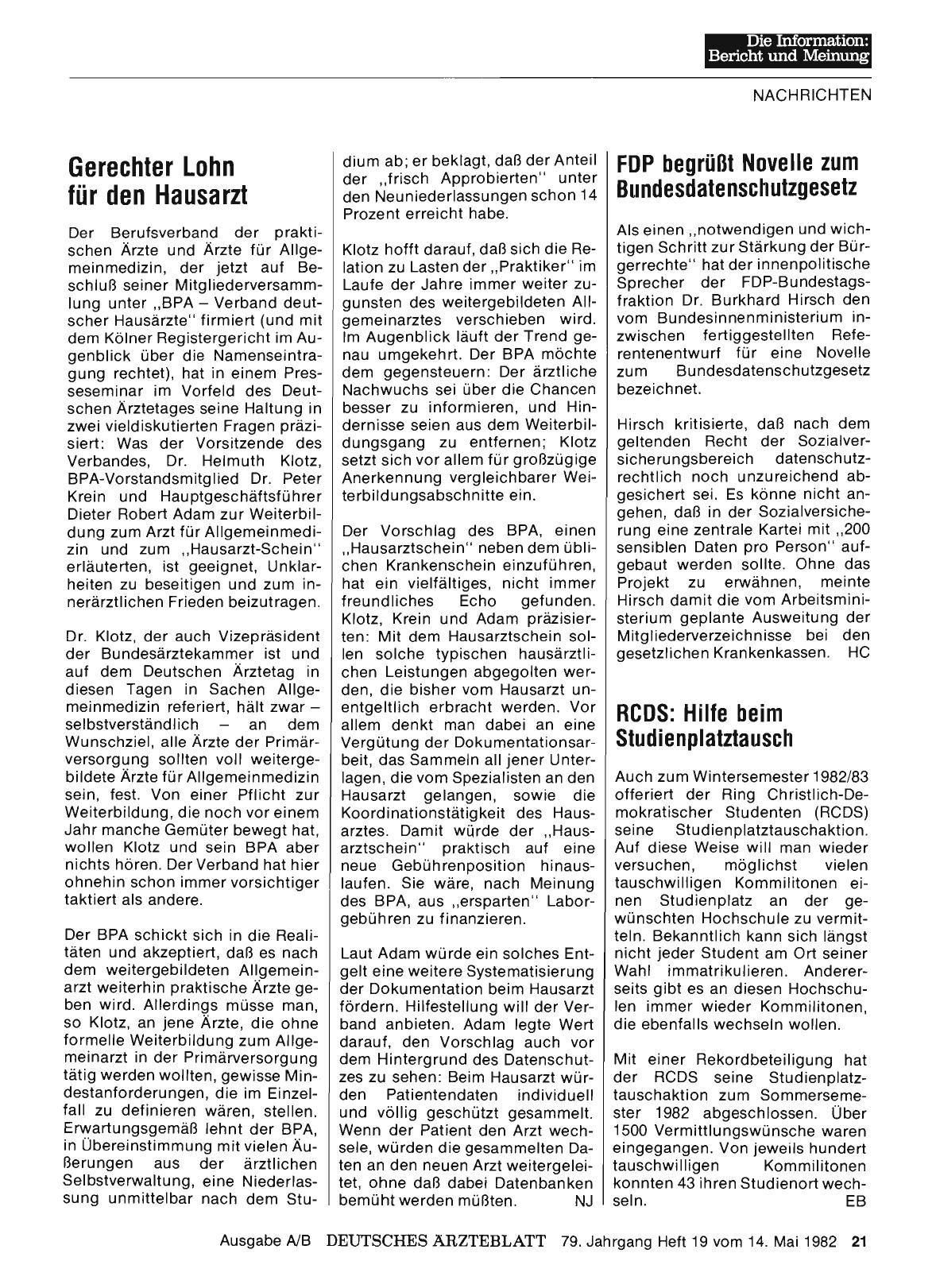 Vorschauseite 1: RCDS: Hilfe beim Studienplatztausch