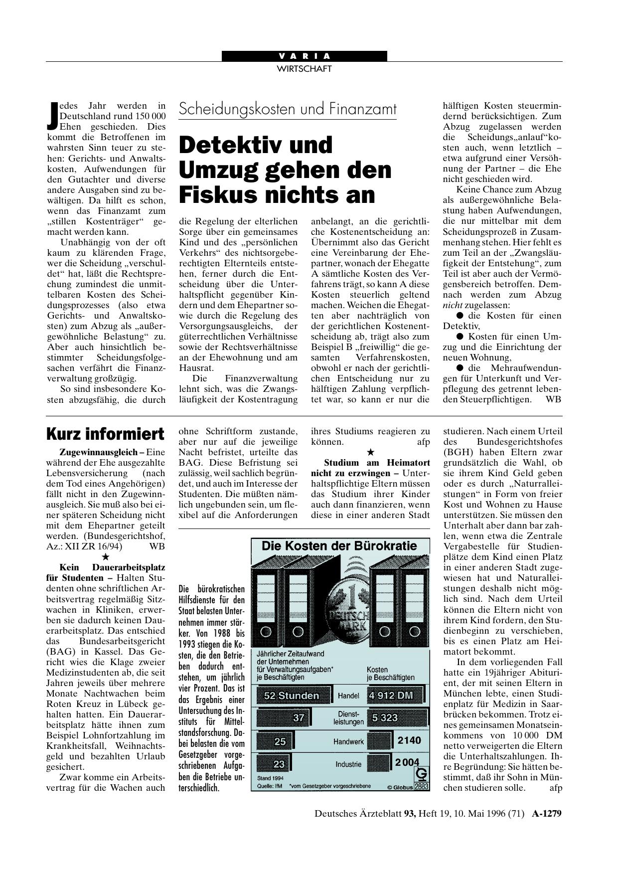 Vorschauseite 1: Kurz informiert