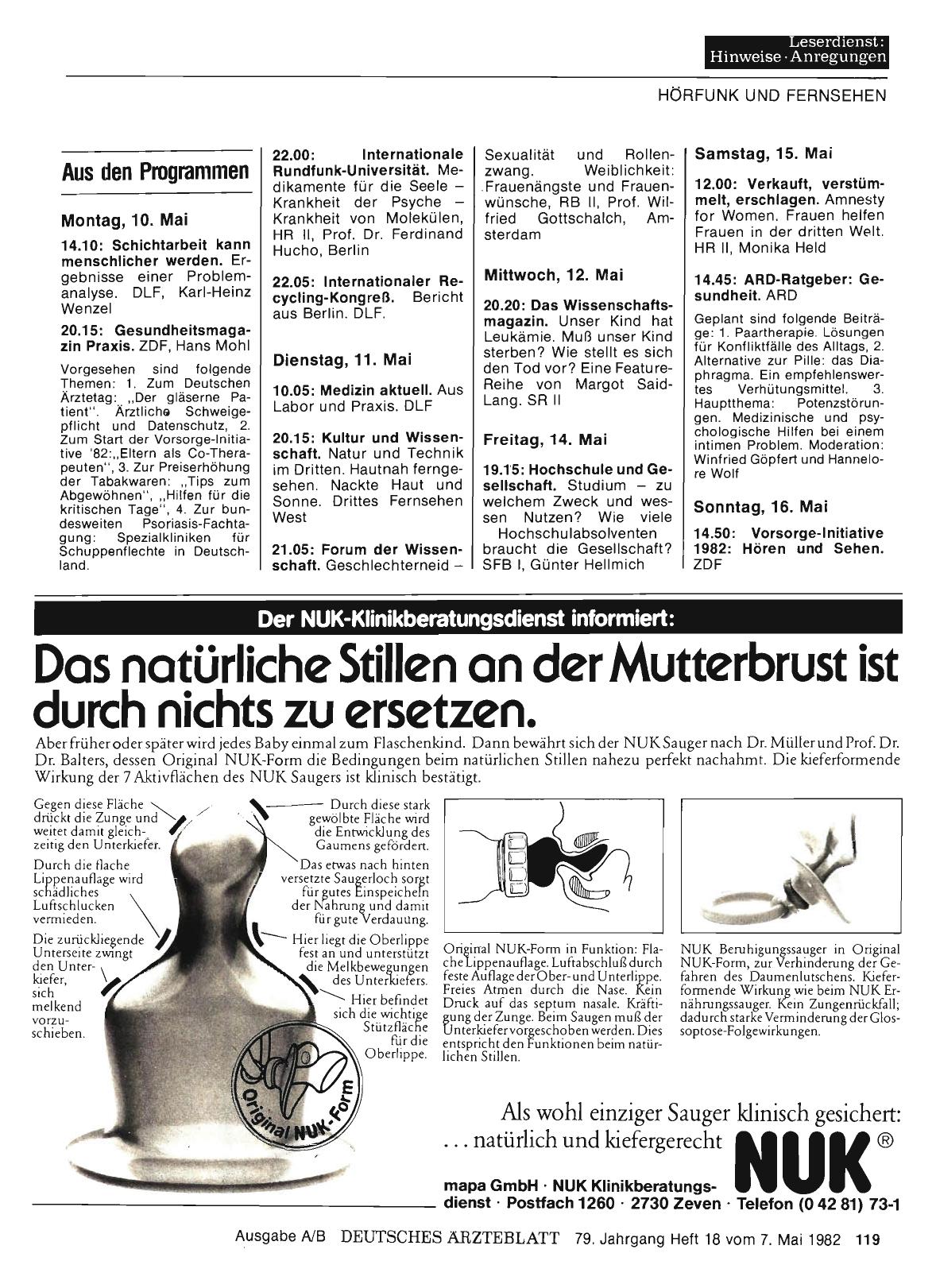 Vorschauseite 1: Aus den Programmen