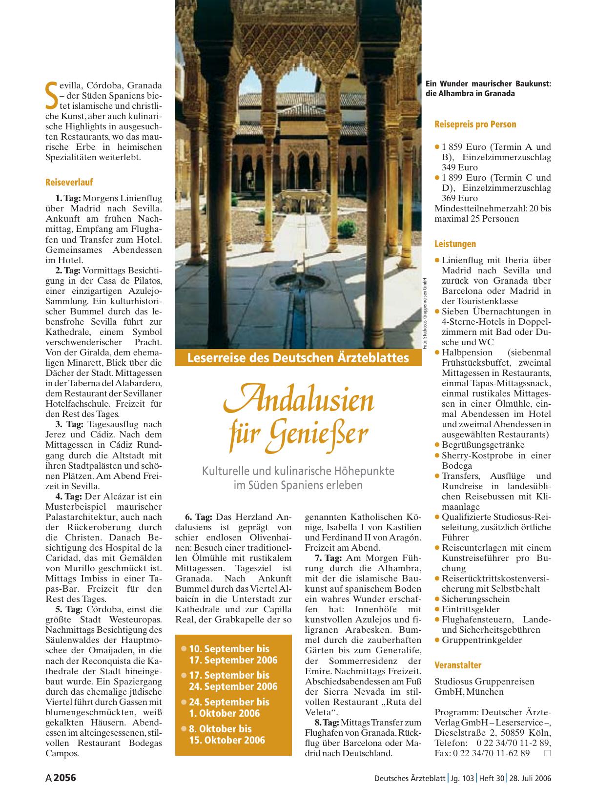 Vorschauseite 1: Andalusien für Genießer: Kulturelle und kulinarische Höhepunkte im Süden Spaniens erleben