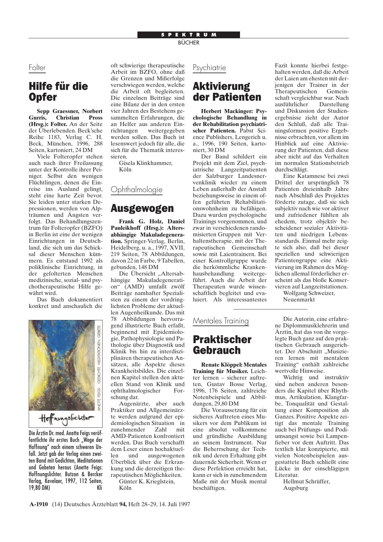 Vorschauseite 1: Psychologische Behandlung in der Rehabilitation psychiatrischer Patienten