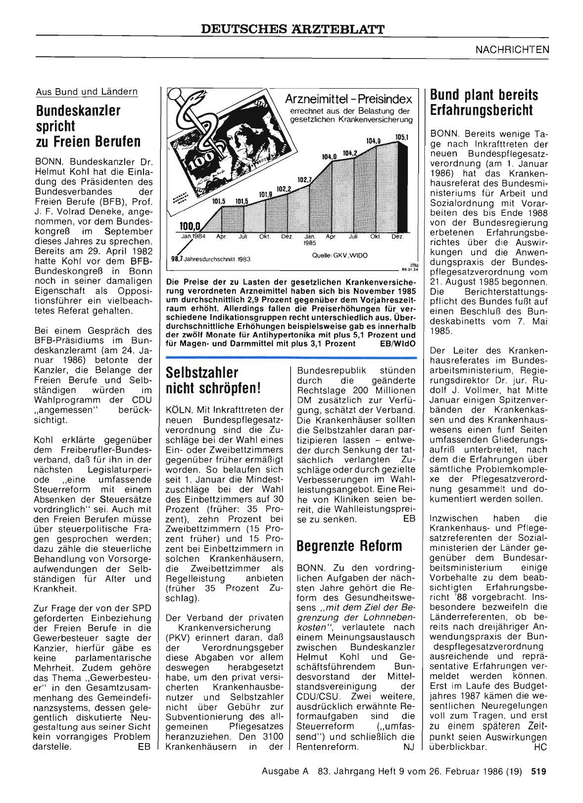 Vorschauseite 1: Arzneimittel-Preisindex