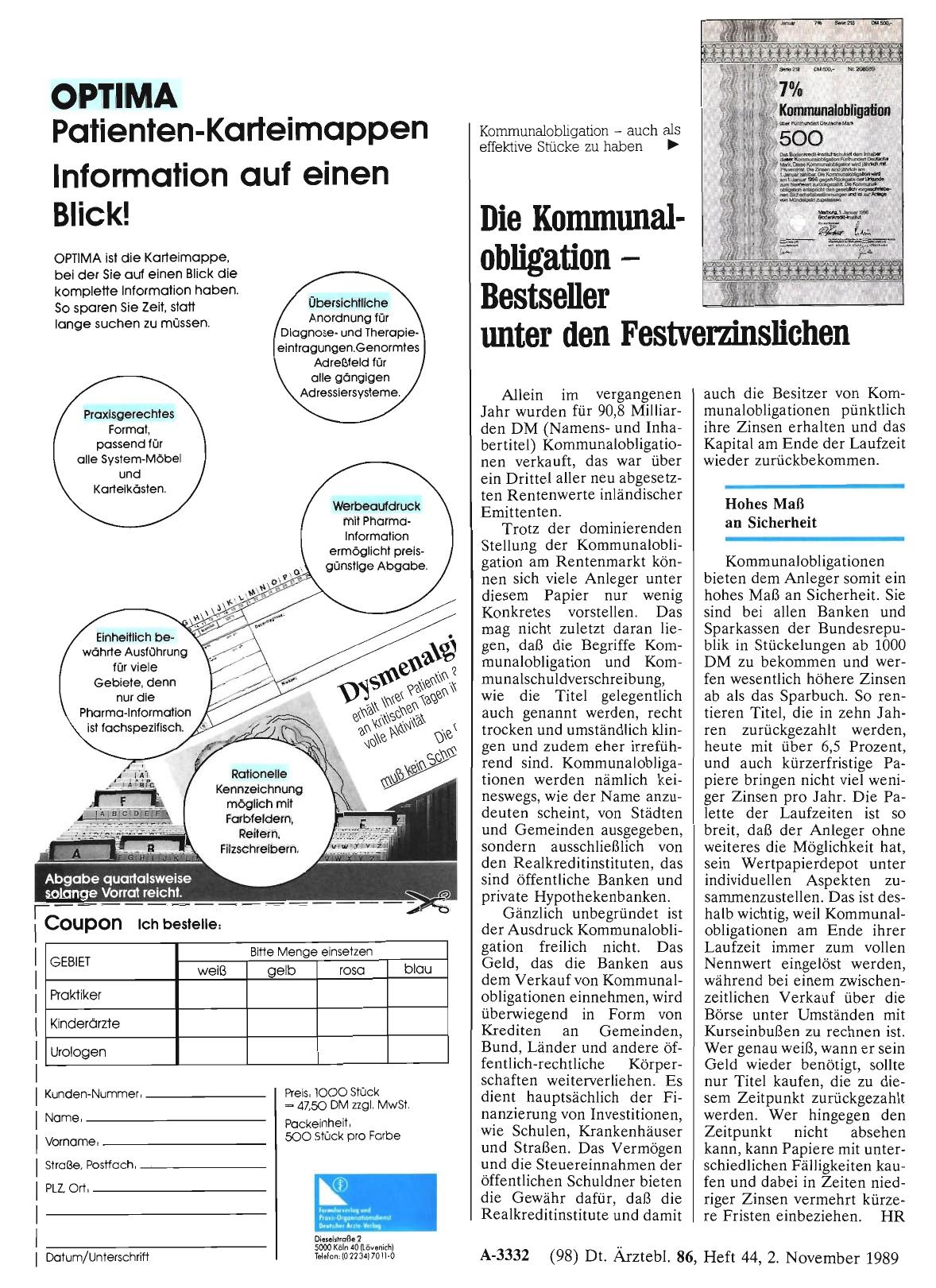 Vorschauseite 1: Die Konununalobligation – Bestseller unter den FestverzinsHeben