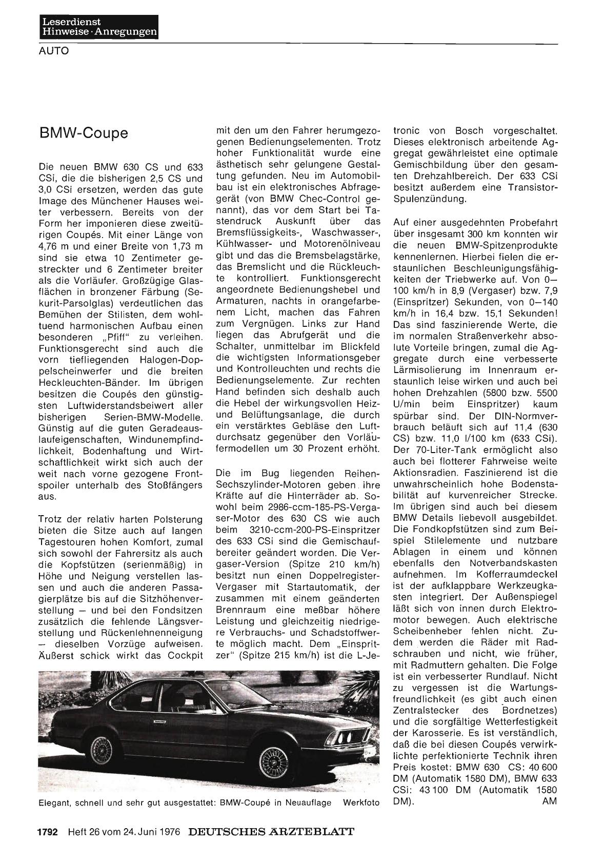 Vorschauseite 1: BMW-Coupé