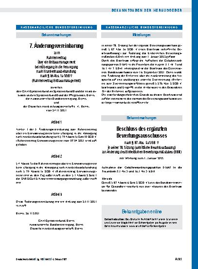 Vorschauseite 1: 7. Änderungsvereinbarung zum Rahmenvertrag über ein Entlassmanagement beim Übergang in die Versorgung nach Krankenhausbehandlung nach § 39 Abs. 1a SGB V (Rahmenvertrag Entlassmana…