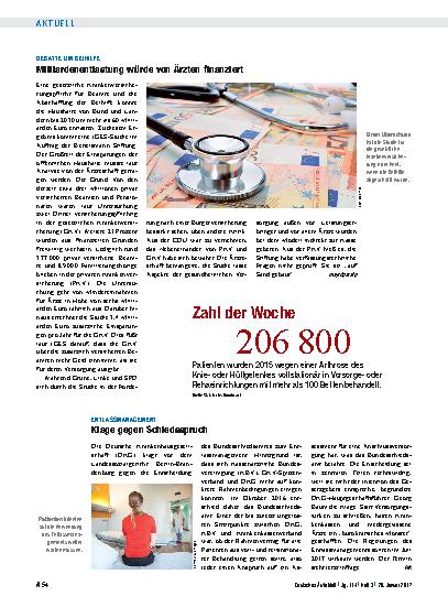 Vorschauseite 1: Debatte um Beihilfe: Milliardenentlastung würde von Ärzten finanziert