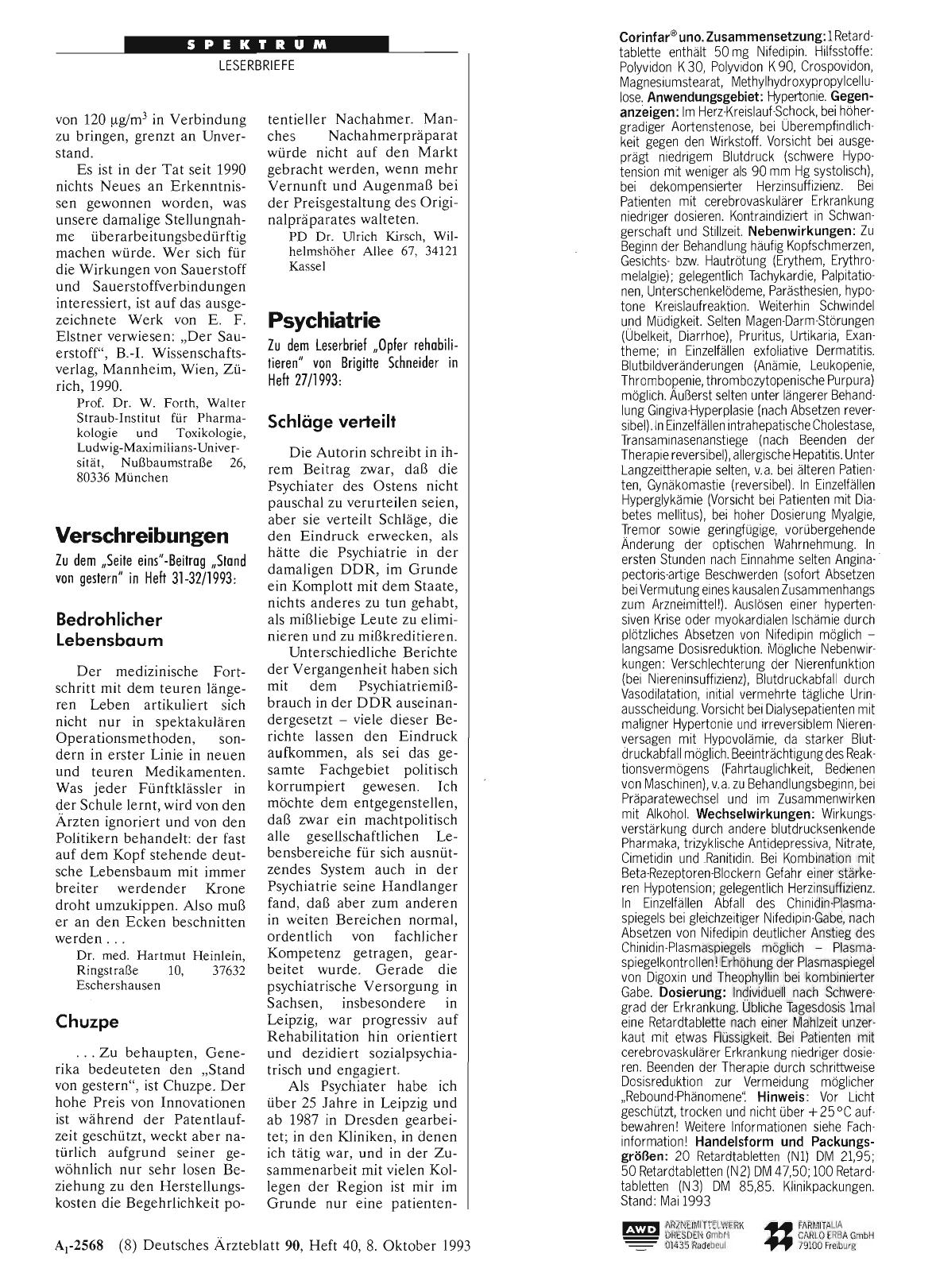 Vorschauseite 1: Verschreibungen: Chuzpe