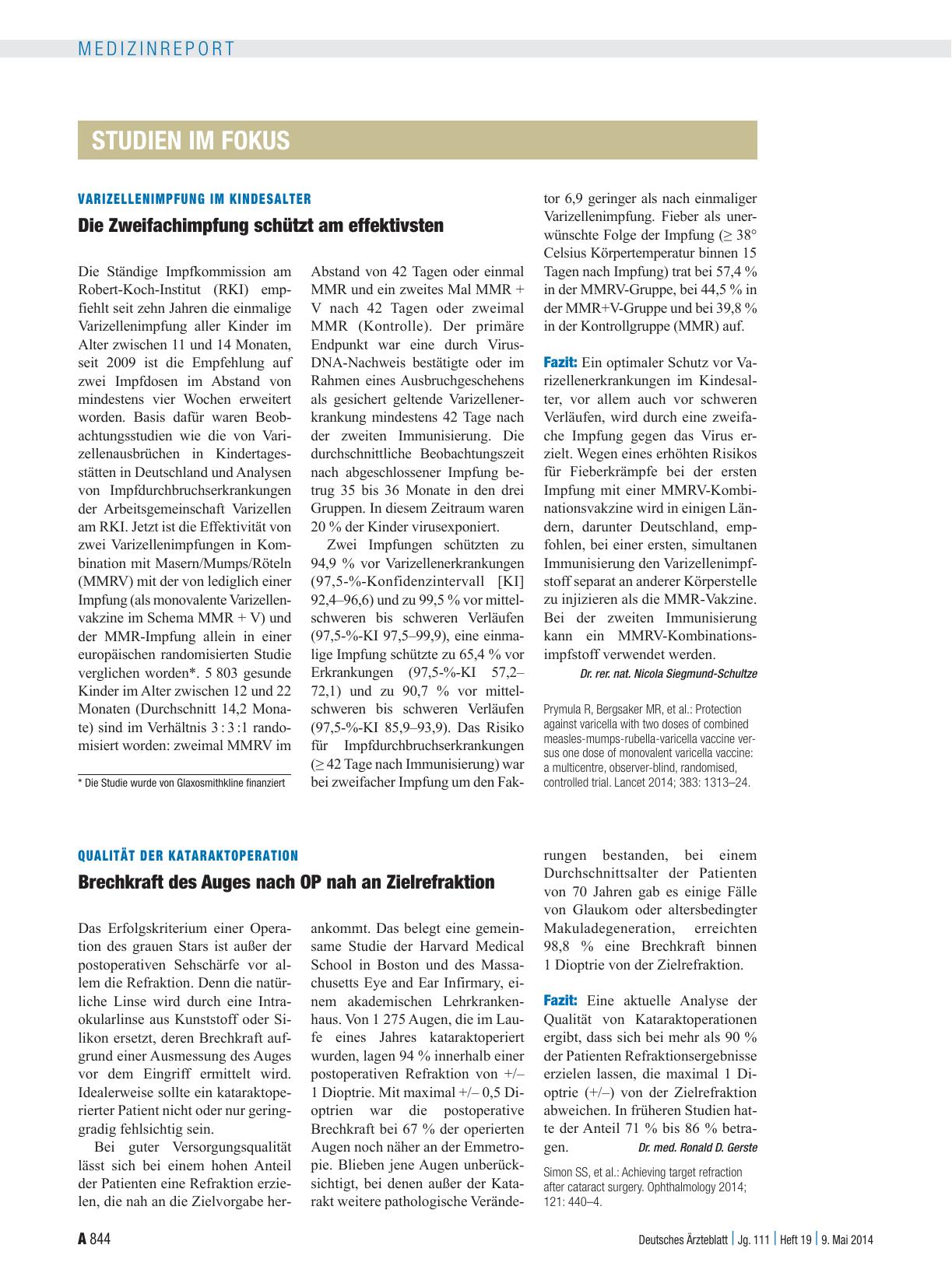 Vorschauseite 1: Varizellenimpfung im Kindesalter: Die Zweifachimpfung schützt am effektivsten