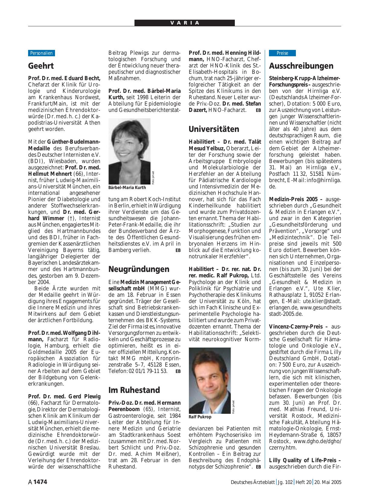 Vorschauseite 1: Ausschreibungen