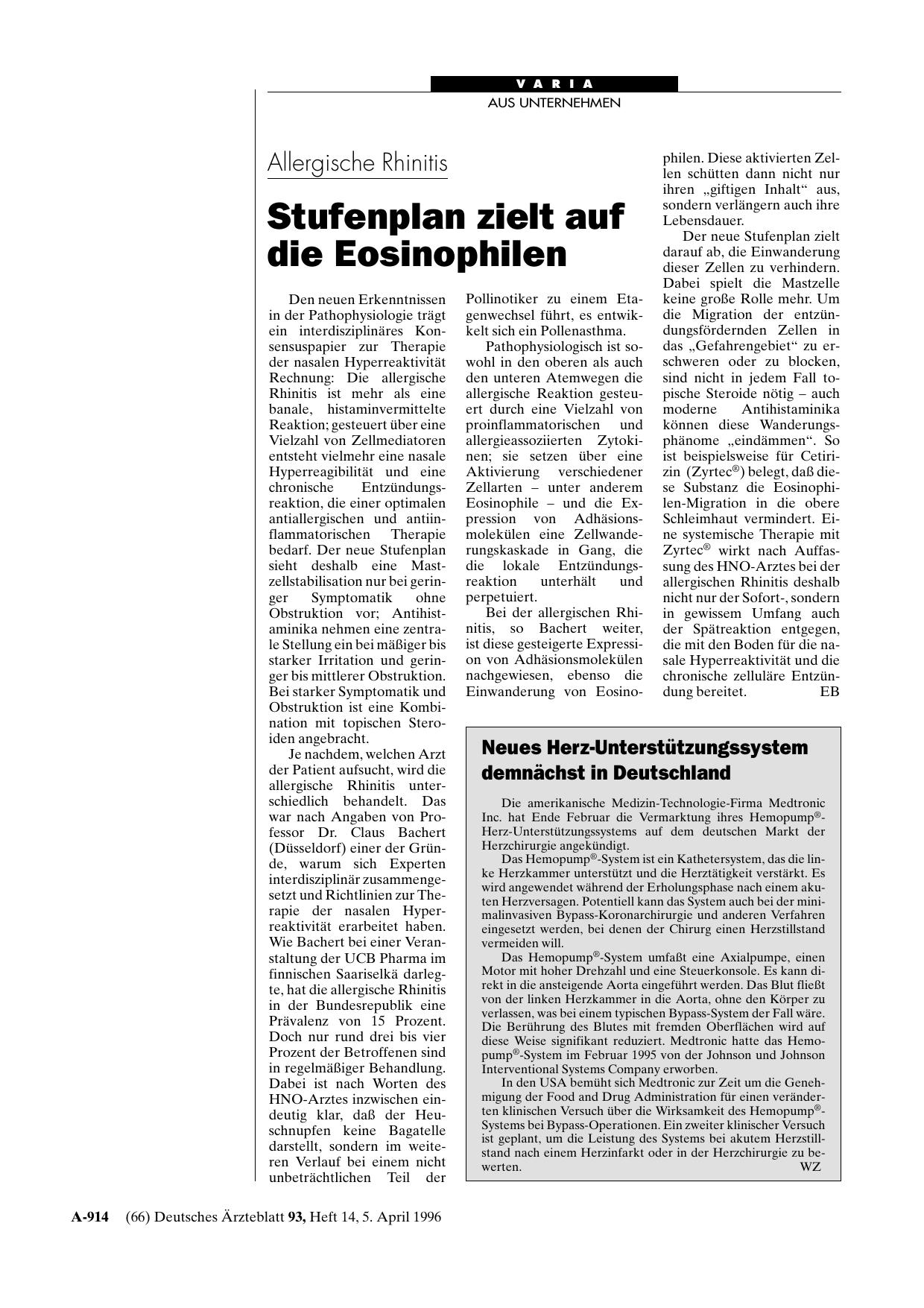 Vorschauseite 1: Kurz informiert