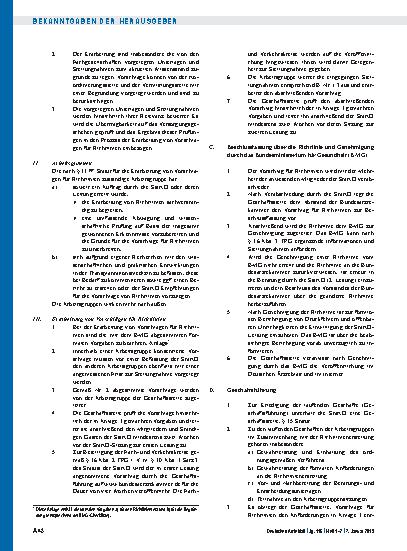 Vorschauseite 2: Verfahrensordnung der Ständigen Kommission Organtransplantation (VerfO-StäKO)