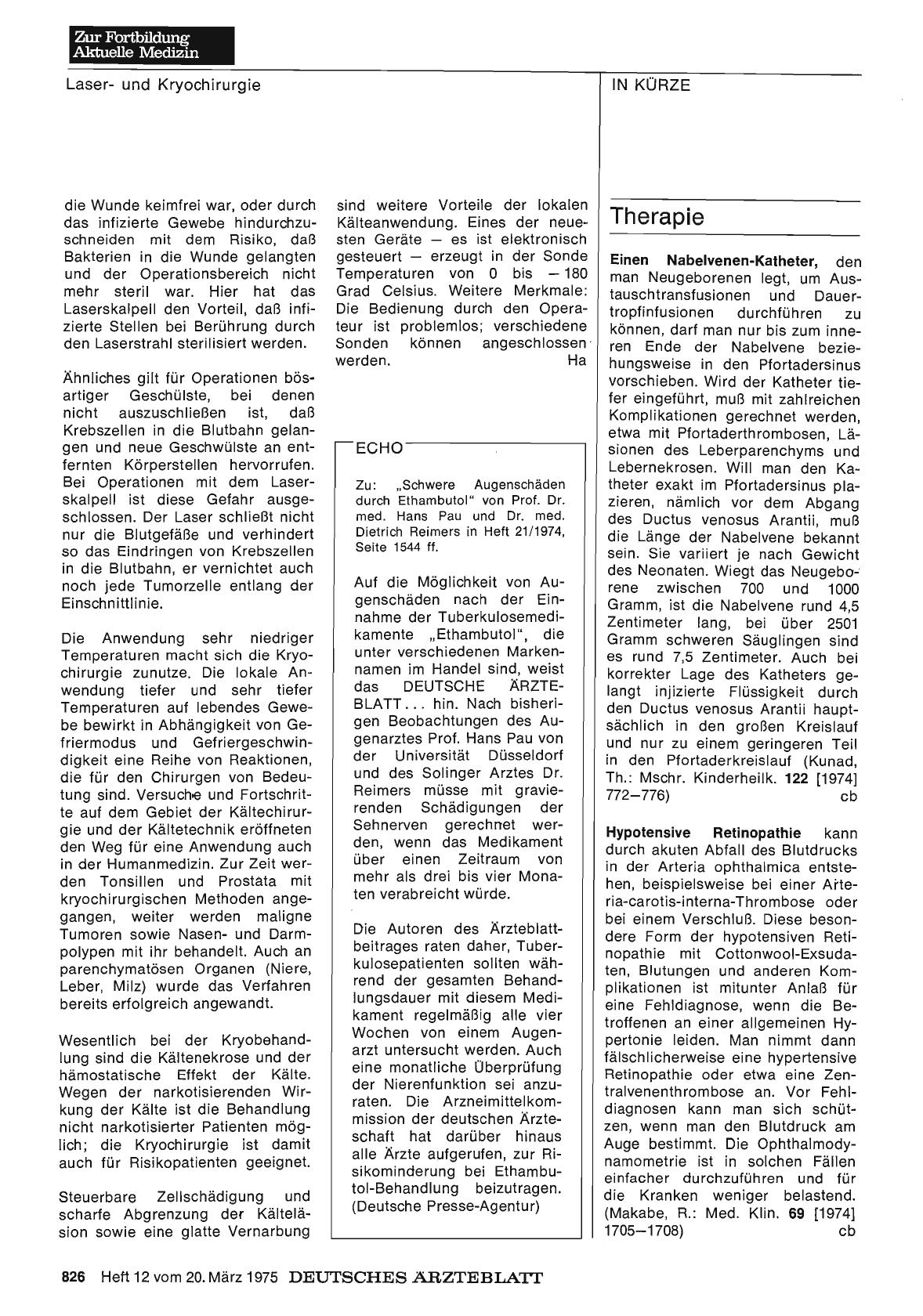 Vorschauseite 1: Schwere Augenschäden durch Ethambutol