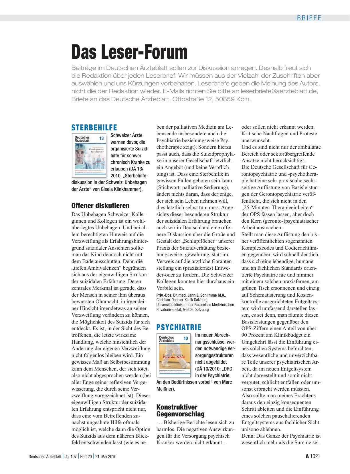 Vorschauseite 1: Sterbehilfe: Offener diskutieren