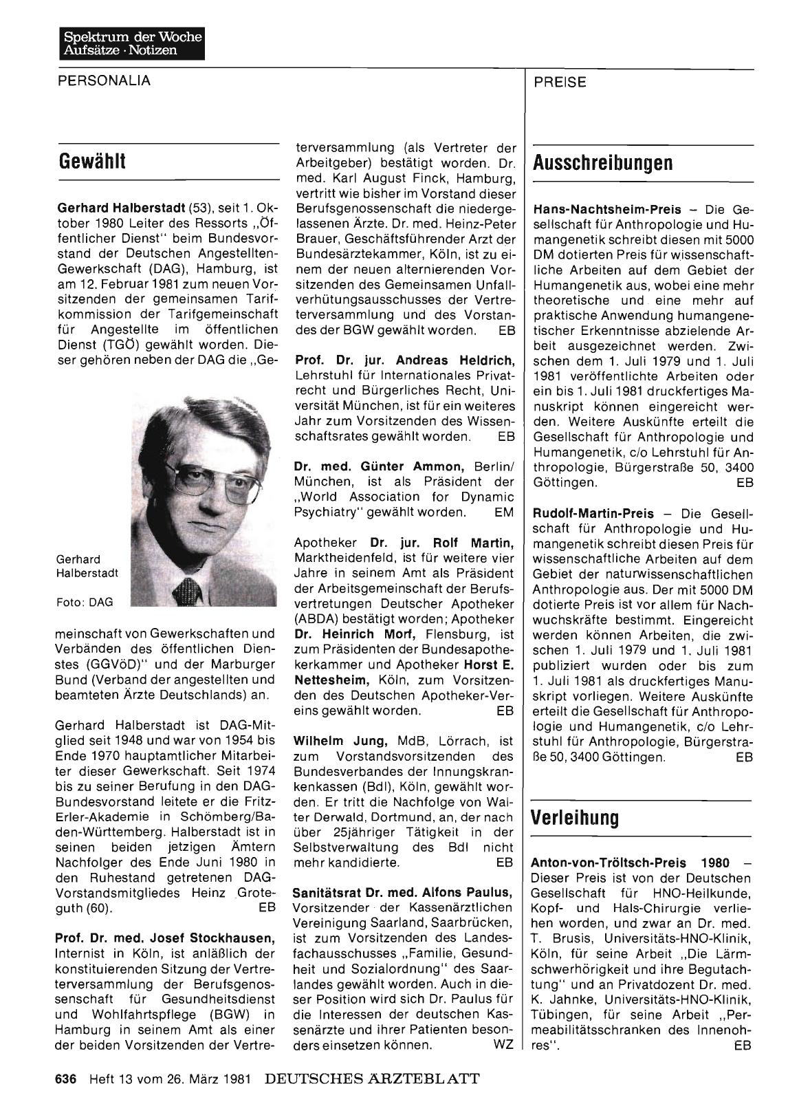 Vorschauseite 1: Ausschreibungen