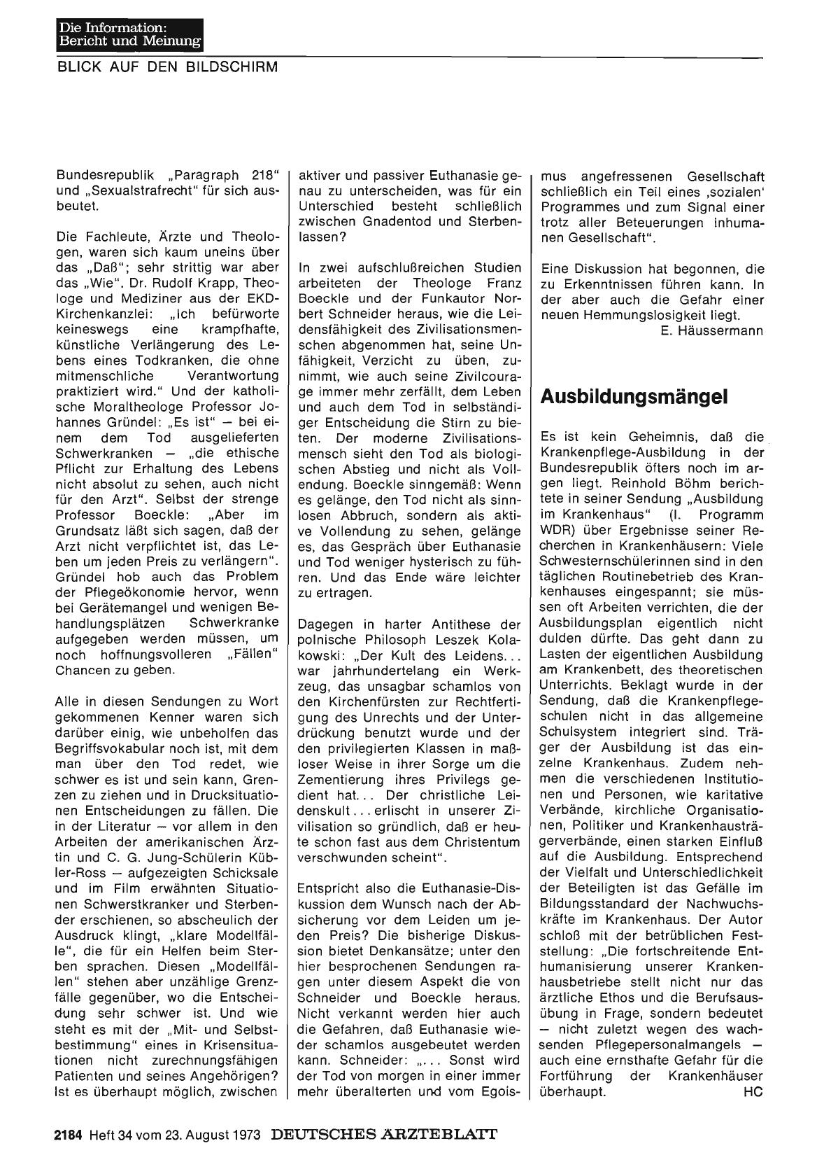 Vorschauseite 1: Ausbildungsmängel