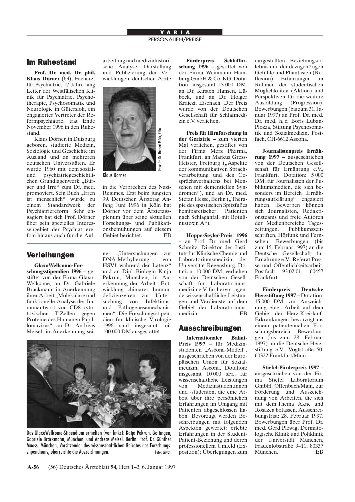Vorschauseite 1: Im Ruhestand