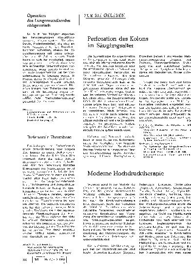 Vorschauseite 1: Iliofemorale Thrombose