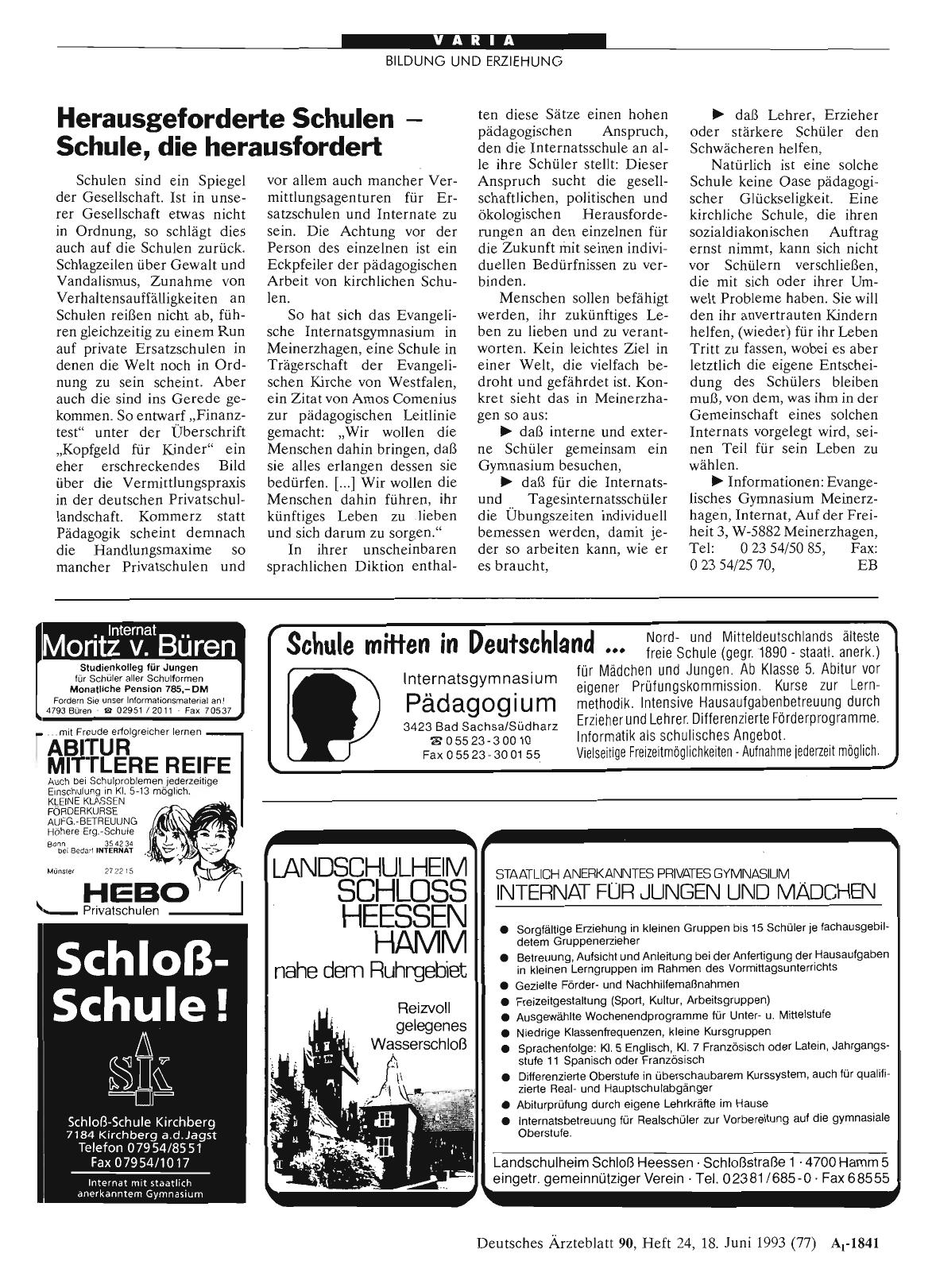 Vorschauseite 1: Herausgeforderte Schulen - Schule, die herausfordert
