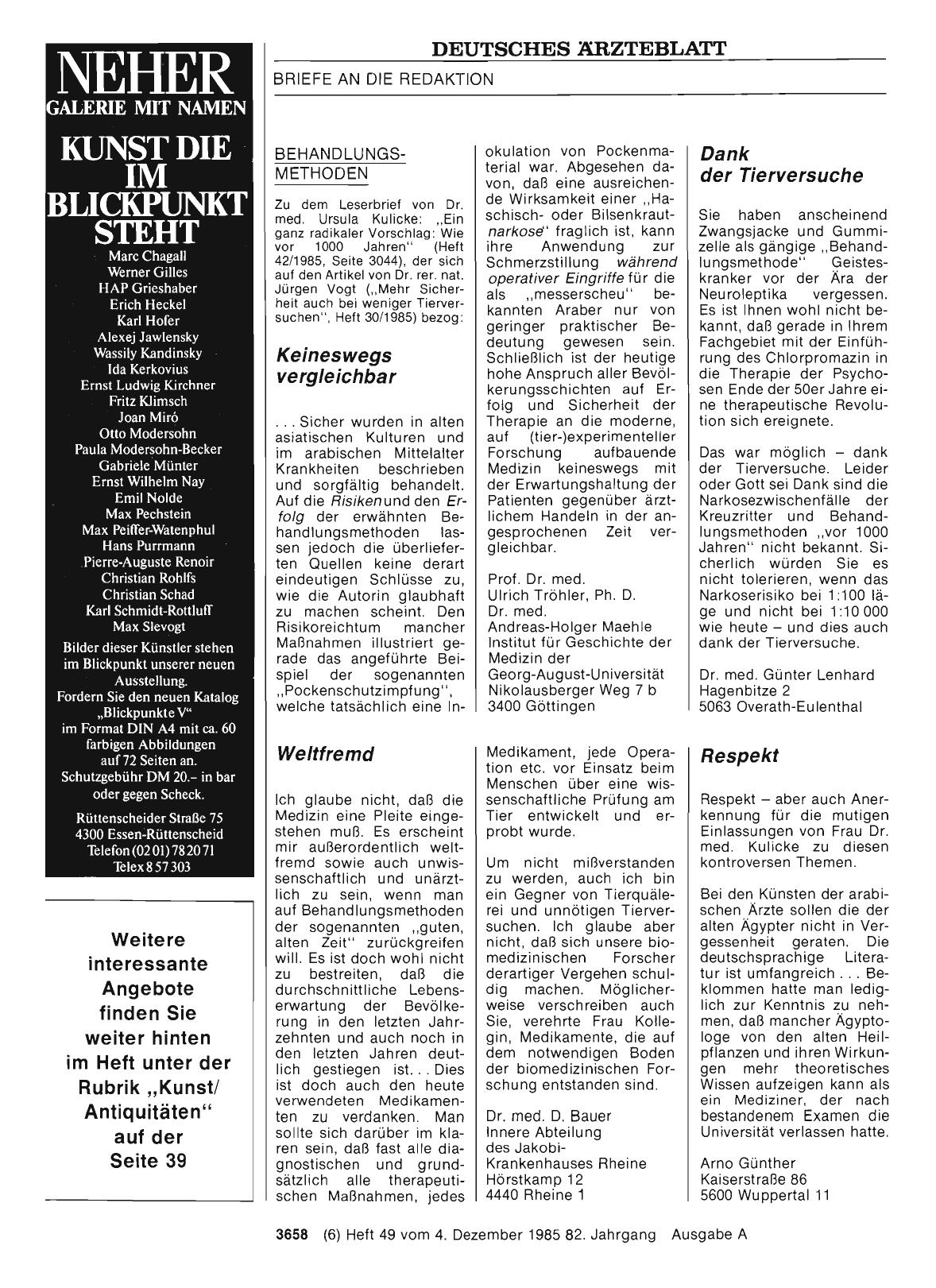 Vorschauseite 1: BEHANDLUNGSMETHODEN: Weltfremd