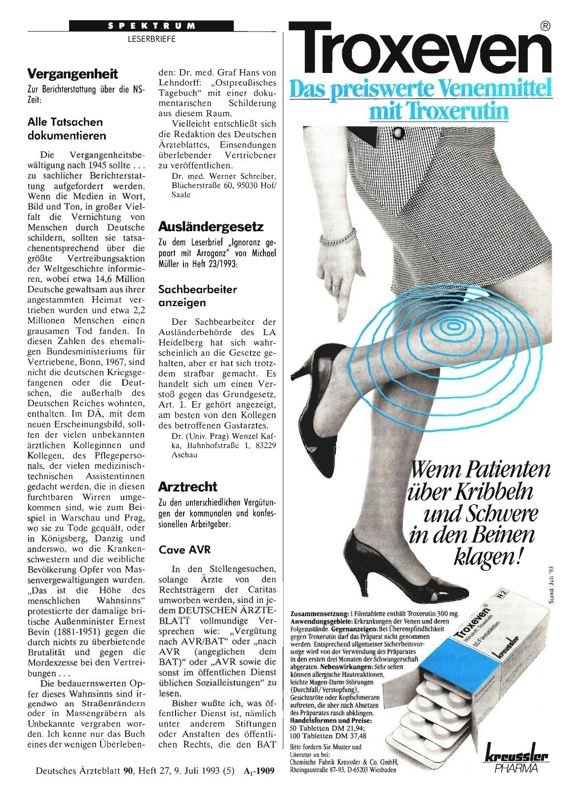 Vorschauseite 1: Arztrecht: Cave AVR